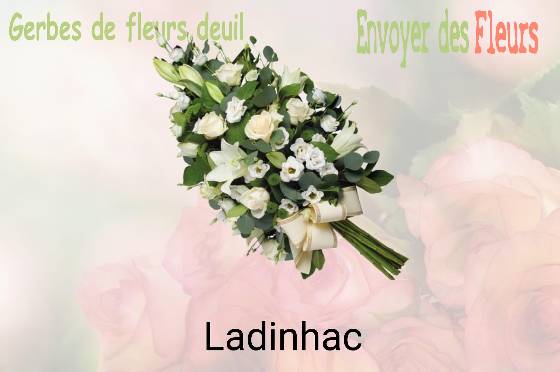 Gerbe de fleurs de deuil livrée à Ladinhac